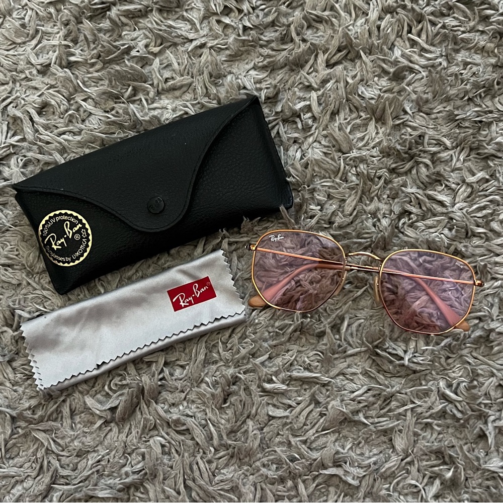 Authentic Ray Ban Hexagonal Flat Lenses